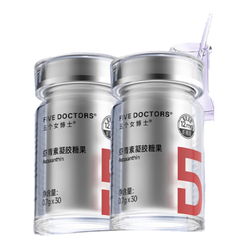 五个女博士 虾青素凝胶胶囊